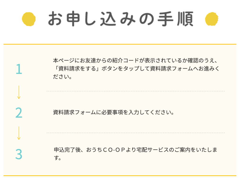 おうちコープ友達紹介キャンペーン